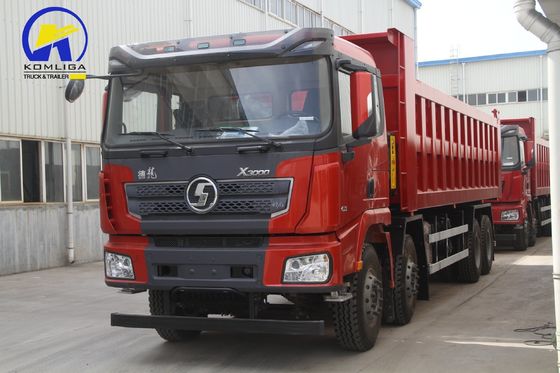Camion à décharge Shacman 8X4 12 roues avec bascule Camion à décharge avec cabine Hw76 en bon état