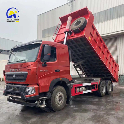 Sinotruk HOWO 10 roues camion à décharge 371HP camion à décharge d'occasion avec sièges jaunes ≤5