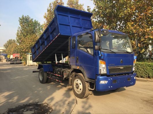 Sinotruk HOWO Homan 4X2 4X4 camionneur-déchargeur avec un essieu avant de 2,4 tonnes et un essieu arrière de 4,2 tonnes