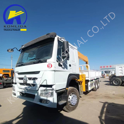Camion de chargement Sinotruk HOWO 6X4 utilisé avec grue montée en bon état et à prix abordable