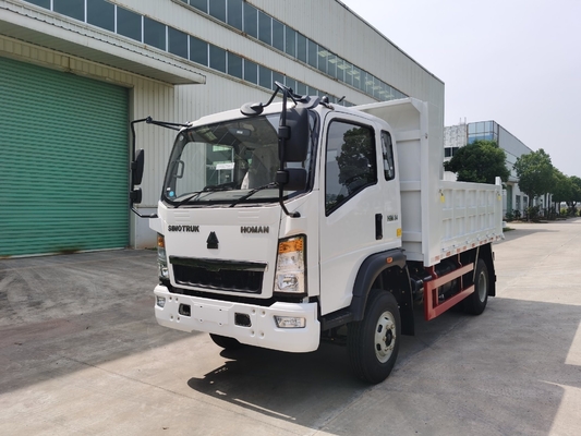 5 à 10 tonnes HOWO Mini Truck Truck de décharge avec 6 1 pneus de rechange et style de conduite LHD/Rhd
