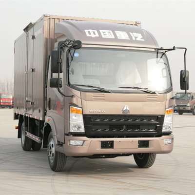 HOWO 4X2 Camion-déchargeur léger / camion-boîte de chargement avec ≤5 sièges et émission Euro II