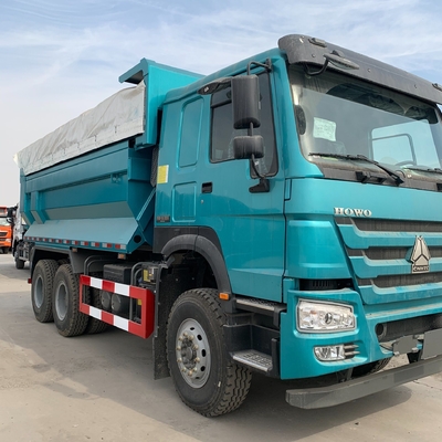 Camion chinois d'occasion certifié GCC HOWO 6X4 Camion de décharge avec bâche et pneus 1200r20