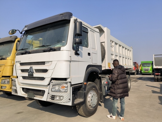 Utilisé Sinotruk HOWO 6X4 371HP 10 roues déchargeur de déchargeur pour la capacité du moteur