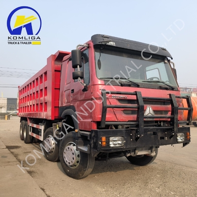 Camions rouges 8X4 371 ch 375 ch 400 ch 420 ch Sinotruk Lourdes charges Tapping Tipper Dumper Second-hand Dump Truck et HOWO Truck pour le marché africain