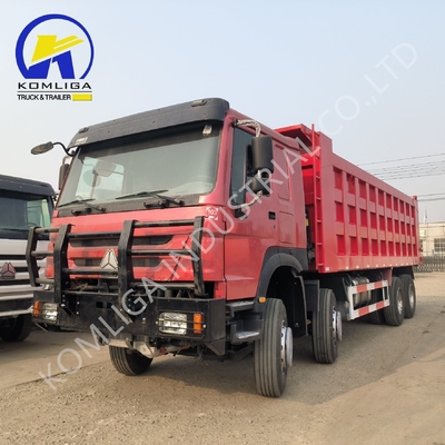 Camions rouges 8X4 371 ch 375 ch 400 ch 420 ch Sinotruk Lourdes charges Tapping Tipper Dumper Second-hand Dump Truck et HOWO Truck pour le marché africain