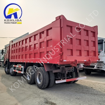 Camions rouges 8X4 371 ch 375 ch 400 ch 420 ch Sinotruk Lourdes charges Tapping Tipper Dumper Second-hand Dump Truck et HOWO Truck pour le marché africain