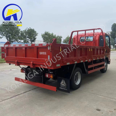 4x2 5 tonnes Sinotruk HOWO Camion Benne avec pneu sans tube 5995x2350x2620mm