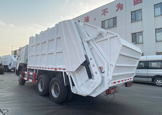 HW76 Cabine de type 6X4 10 roues camion poubelle avec capacité de charge utile 40T et système hydraulique