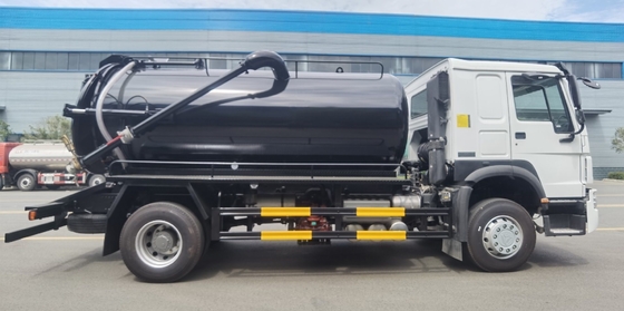Sinotruk HOWO 4X2 5m3 10m3 Camions septiques d'occasion avec norme d'émission Euro 2