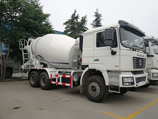 Demande personnalisée de seconde main Shacman 8/9/10m3 Used Béton Mixer Truck avec pompe