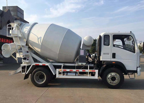 6 roues petit 4x2 3 tonnes 5 tonnes camion mélangeur de béton mini avec Euro 4 norme d'émission
