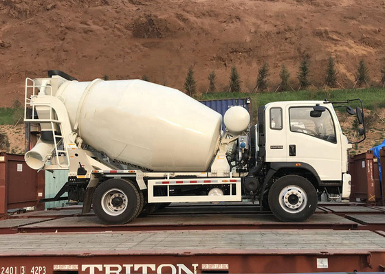 6 roues petit 4x2 3 tonnes 5 tonnes camion mélangeur de béton mini avec Euro 4 norme d'émission