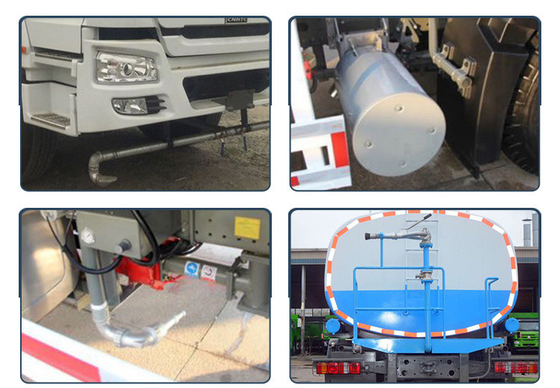 30 tonnes de charge utile Sinotruck HOWO 4X2 Mini 2000 Gallons camion à eau avec moteur D12.42