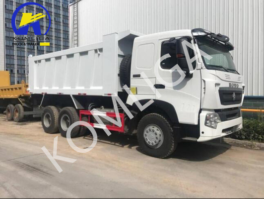Sinotruck utilisé HOWO 6X4 371HP Dumpper à bascule avec axe avant 9 tonnes de capacité de chargement