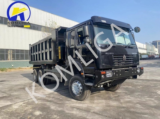 Sinotruck utilisé HOWO 6X4 371HP Dumpper à bascule avec axe avant 9 tonnes de capacité de chargement