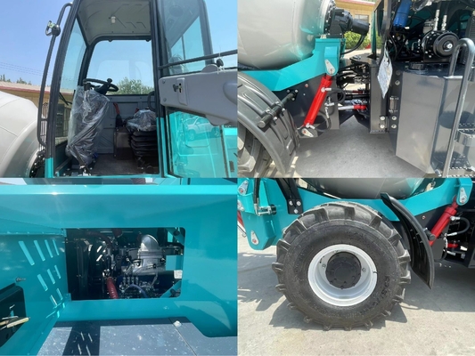 Camion de mélangeur auto-chargeur mélangeur de béton à transmission manuelle