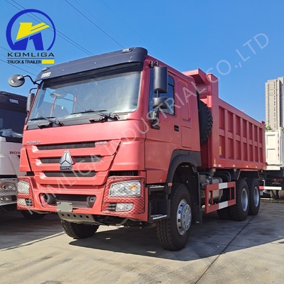 6X4 20-30 tonnes lourds 3 essieux 10 roues Sinotruk HOWO camion de décharge d'occasion avec 371 ch