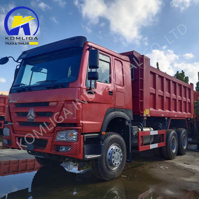 6X4 20-30 tonnes lourds 3 essieux 10 roues Sinotruk HOWO camion de décharge d'occasion avec 371 ch