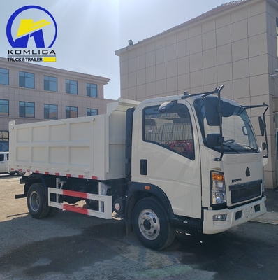 Conception de pneus radiaux 2024 Sinotruk HOWO 4X2 Mini camion de décharge avec une cabine couchette et climatisation