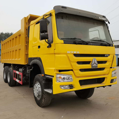 375 chevaux Usé HOWO Sinotruk Camion à ordures en bon état 6X4 sièges ≤5 Euro 2