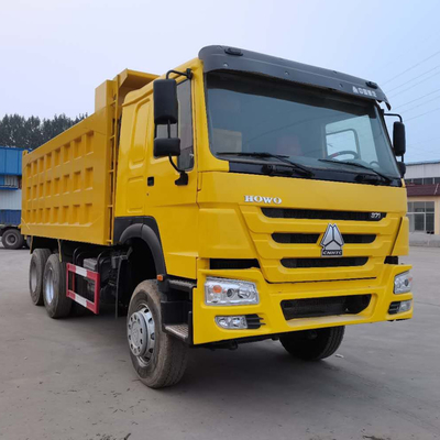 375 chevaux Usé HOWO Sinotruk Camion à ordures en bon état 6X4 sièges ≤5 Euro 2