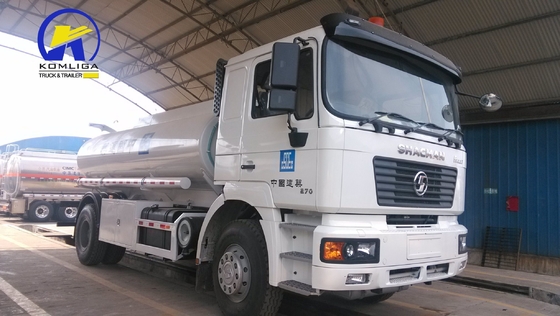 Shacman F2000 4X2 270HP 10cbm Camion-citerne à carburant avec élévation hydraulique à bascule ventrale