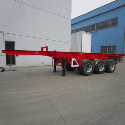 12500x2500x1650mm 3 essieux 40 FT conteneur à plat semi-remorque avec certification ISO9001