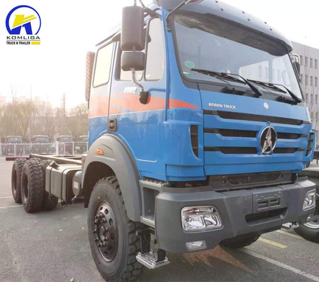 Camion lourd Beiben 6X4 Camion cargo châssis Moteur de capacité&gt; 8L et puissance 351-450 chevaux