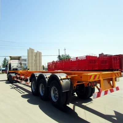 Tri-Axle 40FT Container Skeleton Semi-remorque avec Jost 2.0 ou 3,5 pouces King Pin