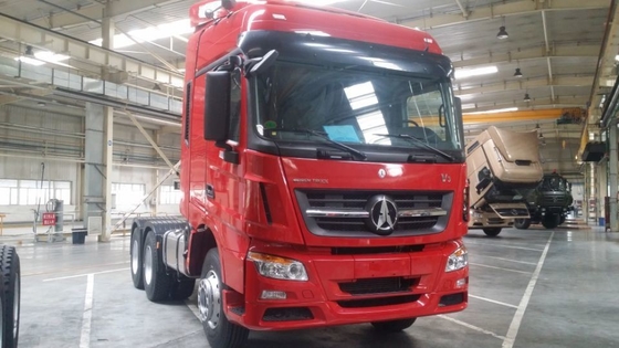 Tête de tracteur Beiben 6X4 3 essieux avec système de direction Zf8098 et boîte de vitesses rapide 12js200t