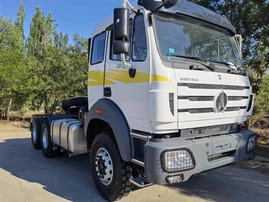 Beiben 430 HP 6X4 camion tracteur cinquième roue 90 direction simple pour le transport de marchandises lourdes