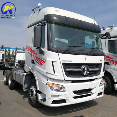 6X4 roue motrice North Benz Tracteur Tête de camion avec 400L aluminium alliage de carburant