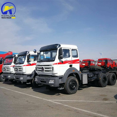 6X4 roue motrice North Benz Tracteur Tête de camion avec 400L aluminium alliage de carburant