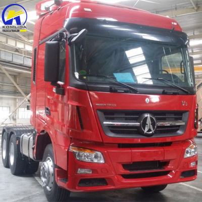Camion-tracteur Beiben 10 roues, tête de remorque avec cabine longue Ng80b et monosouche
