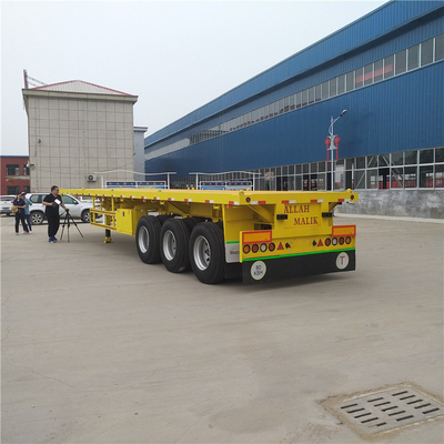 Semi-remorque à conteneur plat d'occasion de 50 tonnes