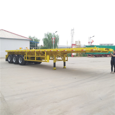 Semi-remorque à conteneur plat d'occasion de 50 tonnes