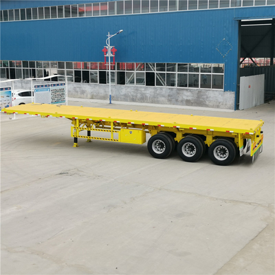 3 essieux 40t 20FT 40FT conteneur à plancher châssis remorque avec système de freinage antiblocage