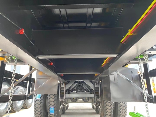 3 essieux 40 pieds de remorque à plat avec service après-vente et soutien technique