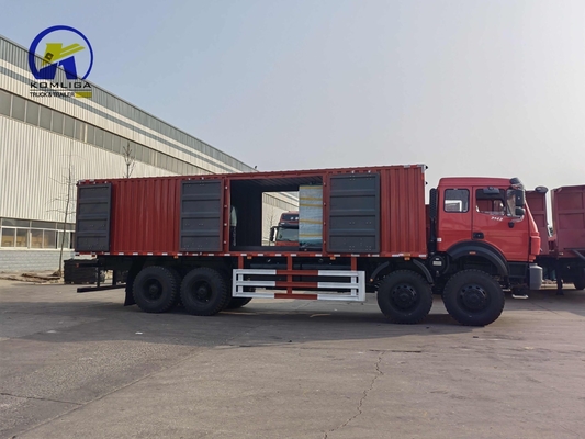 Beiben Benz 8X8 12 roues Van Style Boîte de chargement 20cbm Seau Dimension 5600X2300X1500