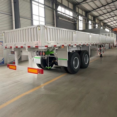 Petite remorque de charge utile de 40 tonnes à paroi latérale mini-cargo avec essieu de 13 t/16 t et serrure de conteneur