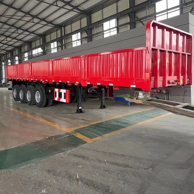 Petite remorque de charge utile de 40 tonnes à paroi latérale mini-cargo avec essieu de 13 t/16 t et serrure de conteneur