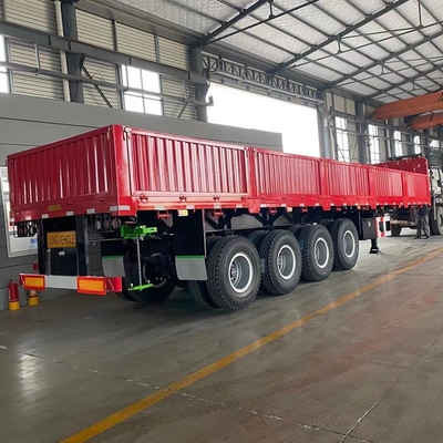 Petite remorque de charge utile de 40 tonnes à paroi latérale mini-cargo avec essieu de 13 t/16 t et serrure de conteneur