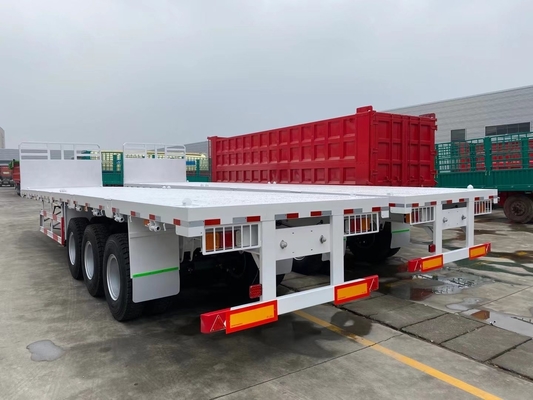 3 axes 4 axes 40 tonnes conteneur lourd semi-remorque à lit plat avec 6,2