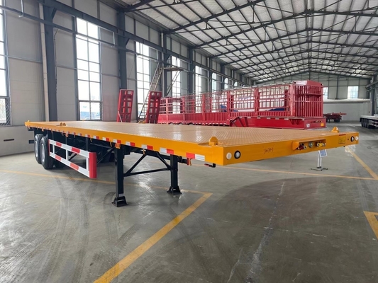 3 axes 4 axes 40 tonnes conteneur lourd semi-remorque à lit plat avec 6,2