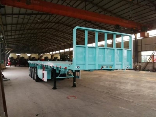 3 axes 4 axes 40 tonnes conteneur lourd semi-remorque à lit plat avec 6,2