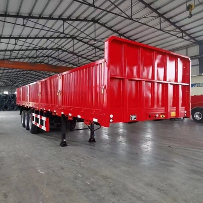Container de 40 pieds 600 mm 12,5 m 13 m 3 portes latérales à axe semi-remorque avec design plat