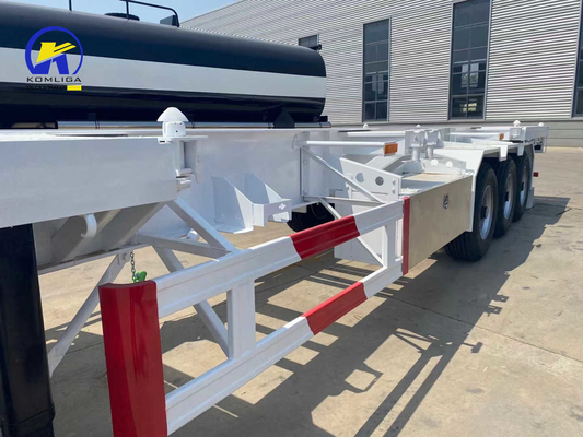 Trailers à plat d'occasion Trailers à squelette pour conteneurs 1820 mm à bande de roulement et vanne Wabco