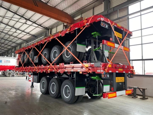 Jost à deux vitesses Sport Leg 3 Axle 40 tonnes 60 tonnes Side Board Semi-remorque 13000x2500x3900mm