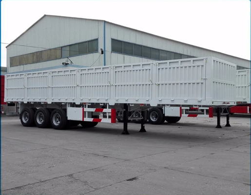 40 pieds 40 tonnes 60 tonnes 3 essieux garde latérale de chargement remorque portes charnière pour la demande personnalisée